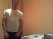 Fucking air jet watching porn and cumming 1/16