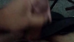 Boredom leads to stroking leads long easy cum
