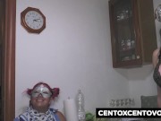 Doppia penetrazione per la tettona dopo la lesbicata 5/16