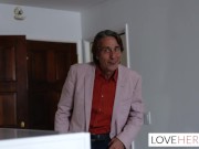 Bella Rolland Giantess Feet Get A Licking From Her Landlord 1/16