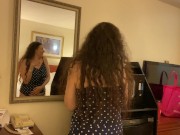 Polka Dot and Hairy Twat Autumn Awesomeness with BBW Shyla Nervous and BHM Rex Behr 1/16