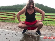 milf pees by the road 4K 11/16