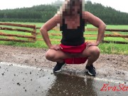 milf pees by the road 4K 13/16