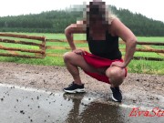 milf pees by the road 4K 15/16