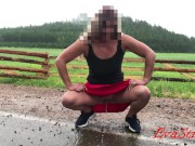 milf pees by the road 4K 9/16