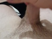 Playing with this dick after being horny all day .