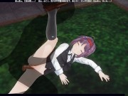 3D HENTAI Konno Yuuki gets fucked in the yard and takes a creampie 11/16