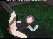 3D HENTAI Konno Yuuki gets fucked in the yard and takes a creampie 5/16