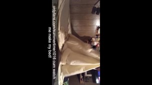 Chubby bitch makes bed