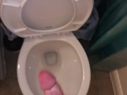 Hard Jerking of my cock to completion.
