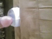 Automatic pocket pussy makes me cum 