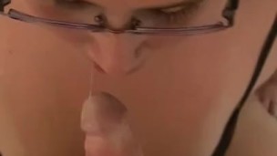 Teen gets throat fucked