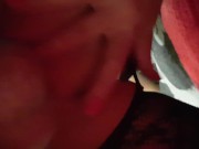 Толстый хуй с насадкой ебёт тугую пизду и кончает в неё 6/16