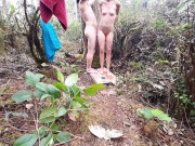 Couple shower outside  7/16