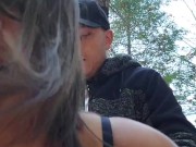 Almost got caught having a quickie outside in the woods! 14/16