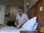 Handcuffed submissive throated and analized 2/16