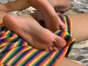 Ted toes teasing  - Screenshot 7 of 16 - Wife