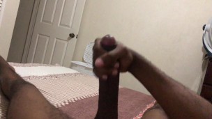 Young solo Caribbean BBC has huge cumshot!!