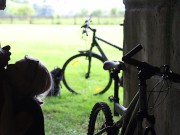 A slut Girl in Beautiful Nature has her Mouth Full of Sperm and is Happy / free 16/16