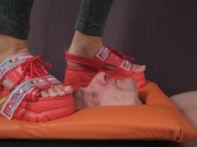 Boot Licking, Boot Fetish, Spitting, Trampling face, Boot Worship, Female Teen 15/16