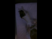 Young couple has passionate sex with creampie (I didnt know he was going to put his thumb in my ass) 13/16