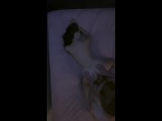 Young couple has passionate sex with creampie (I didnt know he was going to put his thumb in my ass) 14/16