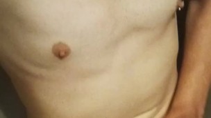 Playing With Rock Hard Clit, Titties Shown; In Bathroom Stall