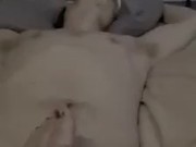 Mistress squeezes, slaps, punches, kicks balls and gives foot job to her bitch slave 10/16