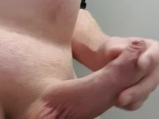 Extrem Pissing in a Restroom with hard cook 