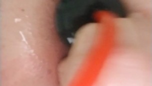 opening my ass with an inflatable plug