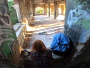 I love when stranger fucks me | POV abandoned building