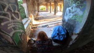 I love when stranger fucks me | POV abandoned building