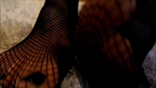 Jess In Black Fishnets Stockings Preview