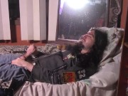 Handjob + Cum Eating MALE SOLO (left angle)