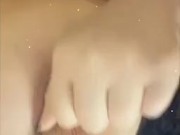 Playing with my tits and moaning for you 