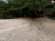 Sex On The Deserted Beach !! Amateur Brazilian Teen Sucked Dick and Taken Cum in the Face - Amateur 7/16