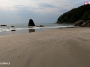 Sex On The Deserted Beach !! Amateur Brazilian Teen Sucked Dick and Taken Cum in the Face - Amateur 9/16