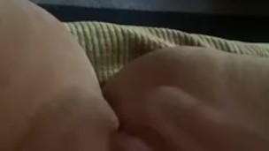 Playing with my pussy and moaning 