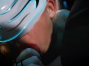  Hot Pussy gives a superb blow job in the car - Sperm loving and purring dripping sperm 11/16