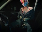  Hot Pussy gives a superb blow job in the car - Sperm loving and purring dripping sperm 4/16