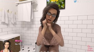 Temptations are everywhere #3: Horny wife rubs her pussy in the bathroom (HD gameplay)
