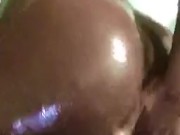 Oil show before anal play 