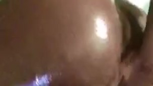 Oil show before anal play 