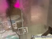 Squirting on the bathroom floor 2/16