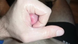 Slow motion handjob
