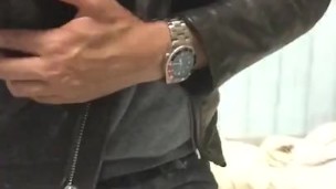 Leather jacket guy