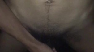Jerking off cum spread