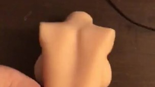 Trying out new male masturbator from Kaku
