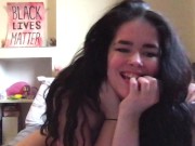 JOI: Busty teen rubbing wet pussy and giving jerk off instructions 7/16