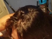 Wife licks my ass while jerking me off with new pocket pussy she's an insane fuck machine and freak 13/16